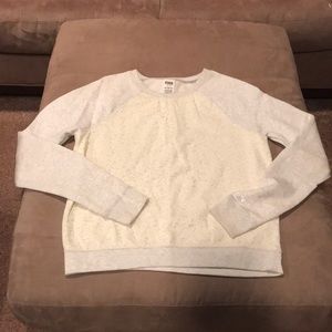 Lace sweatshirt PINK